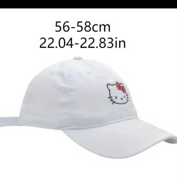 New red Hello Kitty cat baseball cap hat - Picture 5 of 7